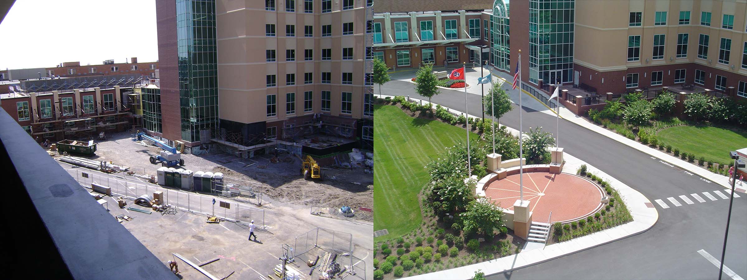 Before and After | Puryear Farms Commercial Landscaping